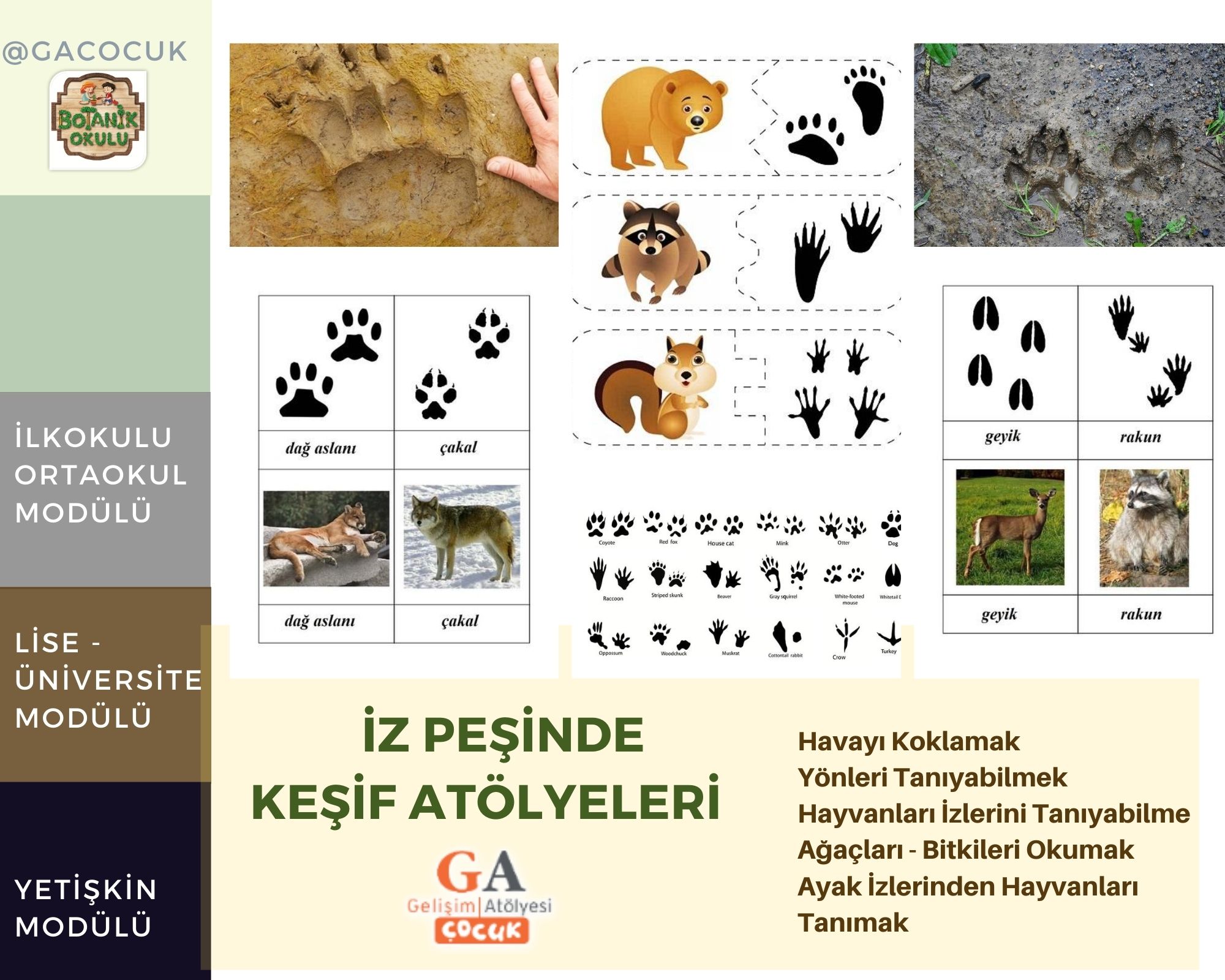 İz Peşinde Keşif Atölyeleri 